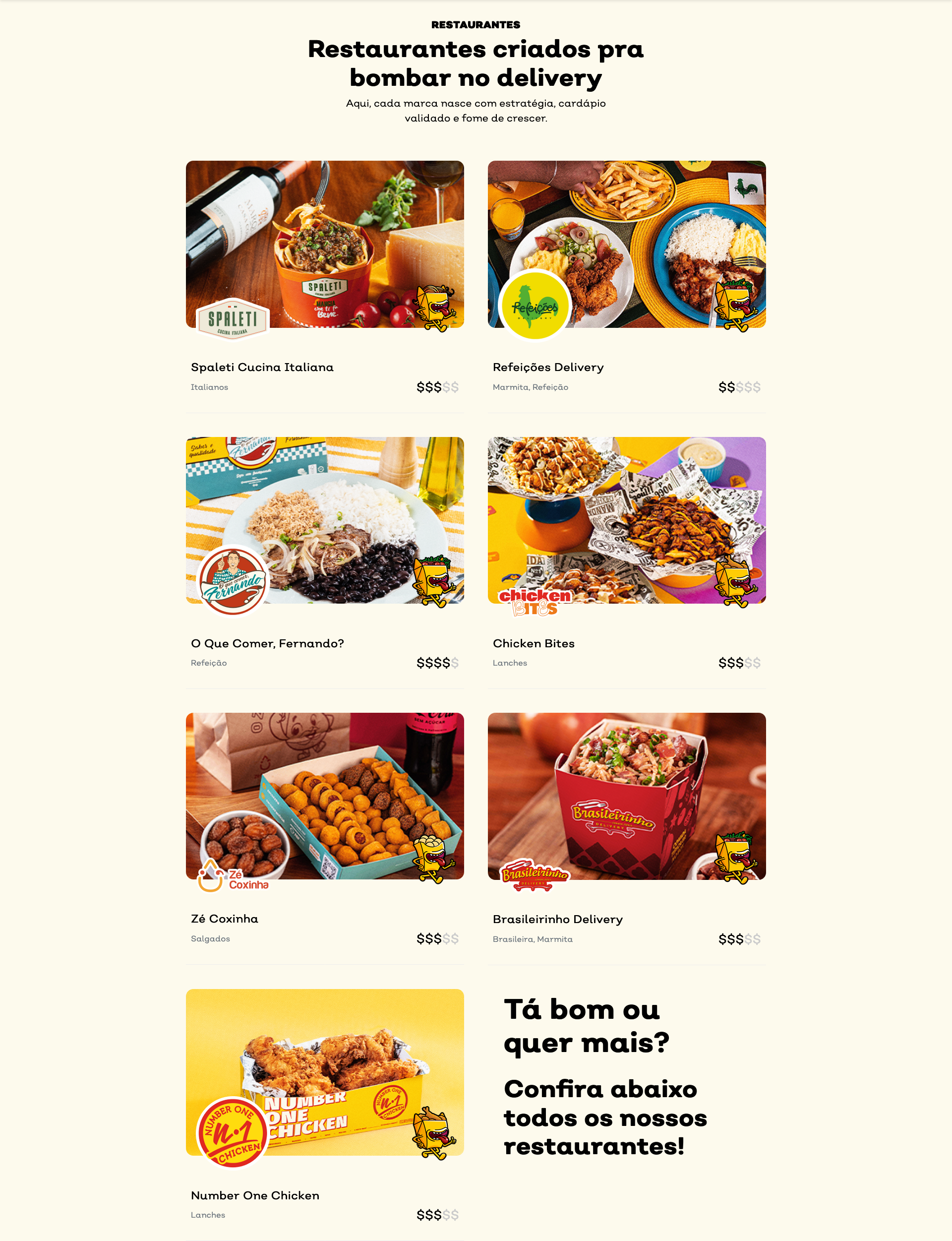 Restaurantes do Tastefy