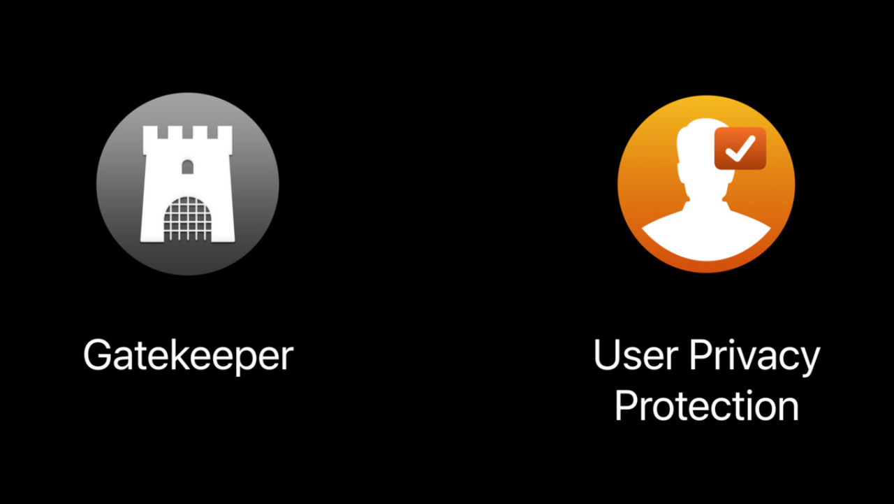 Ferramentas de proteção do macOS Gatekeeper e User Privacy Protection