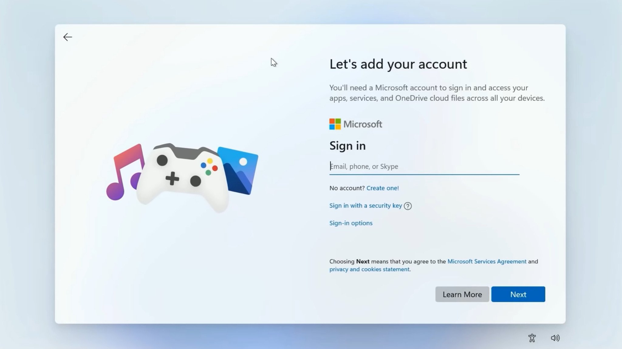 Processo de configuração inicial, ou onboarding, do Windows 11, também conhecido como OOBE