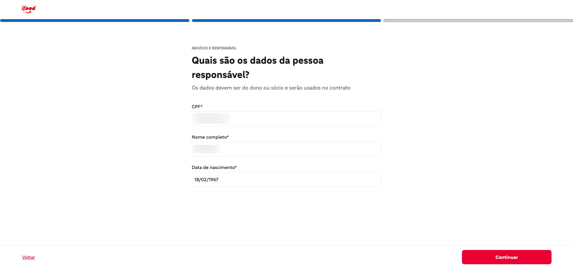 Cadastro no iFood sem CNPJ